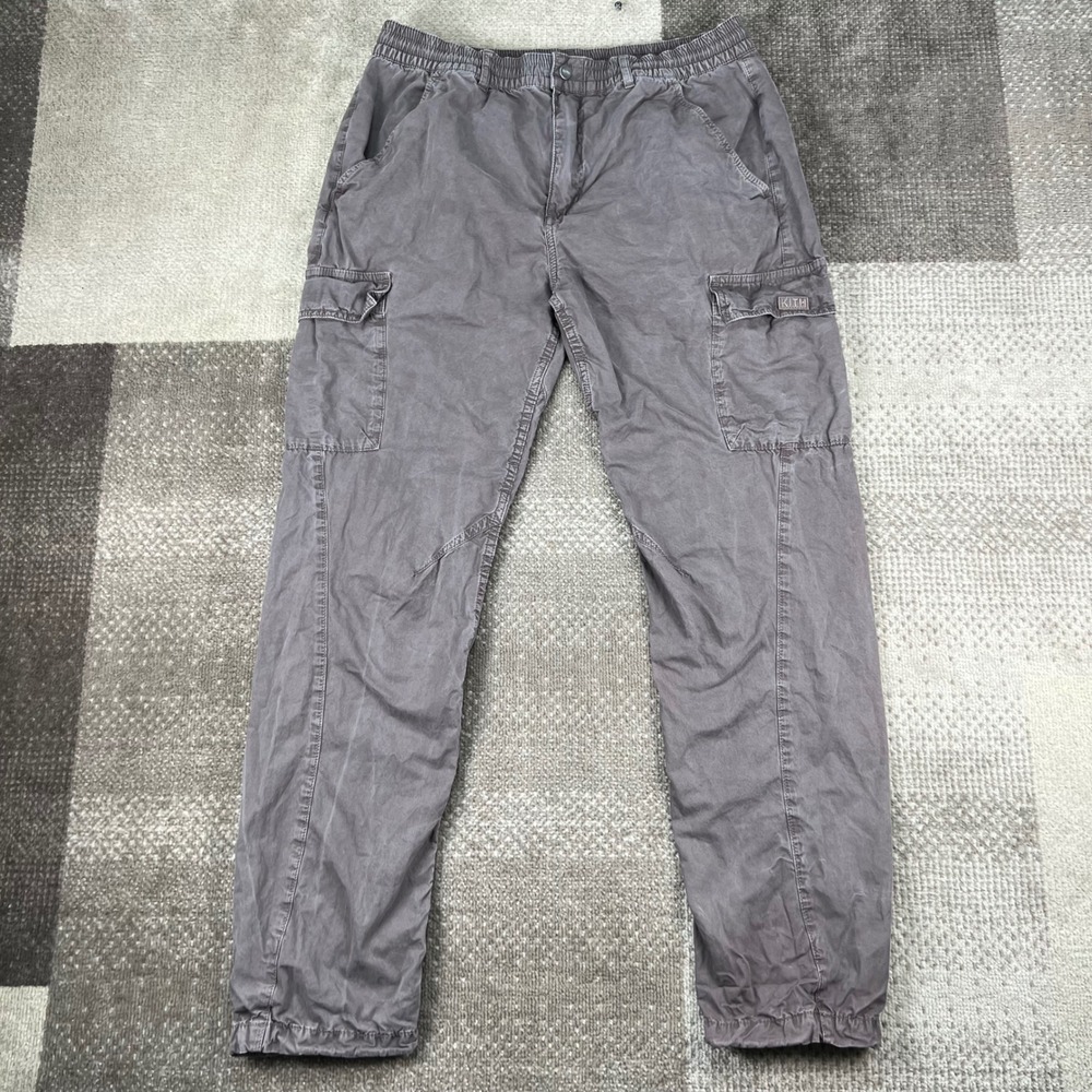 Kith Mens Mercer VI Cargo Pant Shark Grey Cotton Utility Jogger KHM060062 Size L